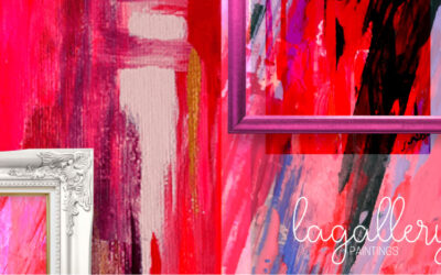 El magenta, color central de mi paleta, impregna cada lienzo.