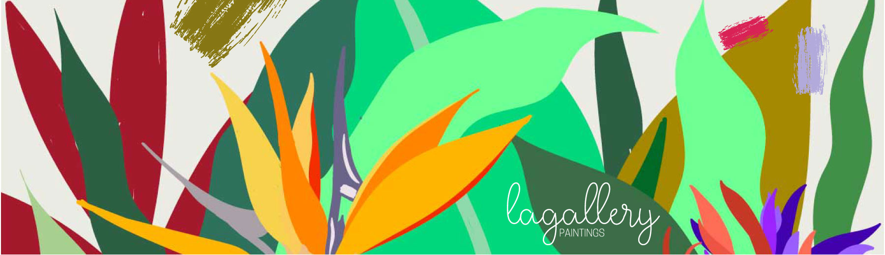 ilustracion o arte digital de unas flores tropicales coloridas, ilustración y diseñorealizado en adobe illustrator.