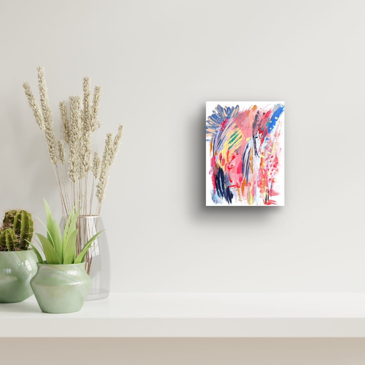 mockup pintura Experimental Color Vibes wall frame