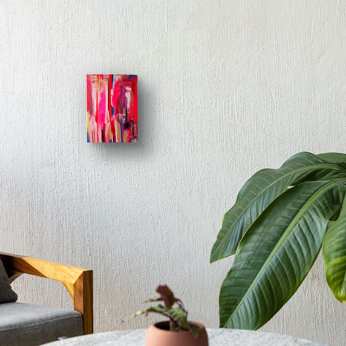 mockup pintura red, rose & magenta -